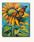 Sunflower and Monarch | Paint by Numbers Kit