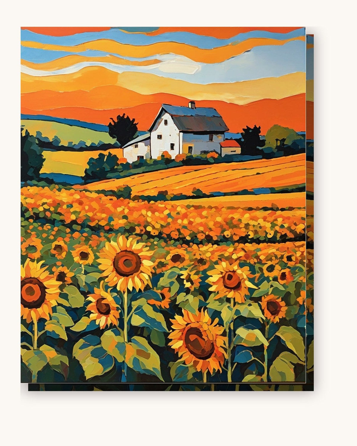 Sunflower Field at Golden Hour | Paint by Numbers Kit