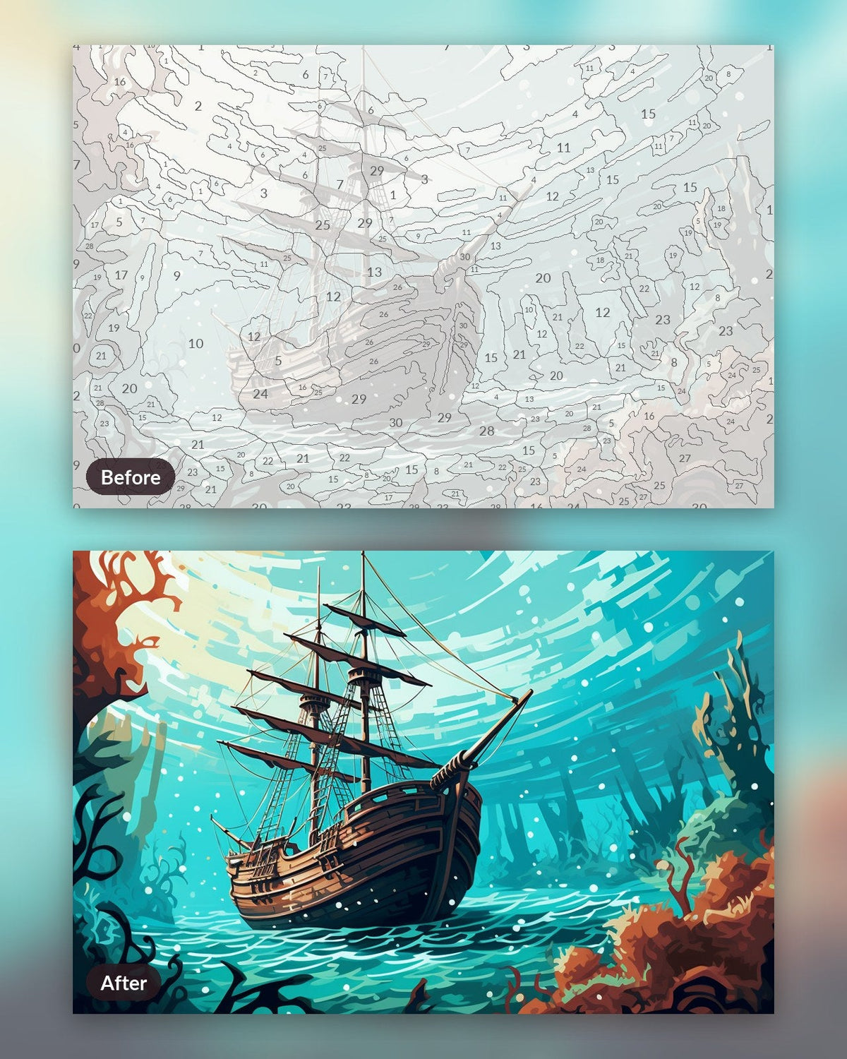 Sunken Mysteries | Paint by Numbers Kit