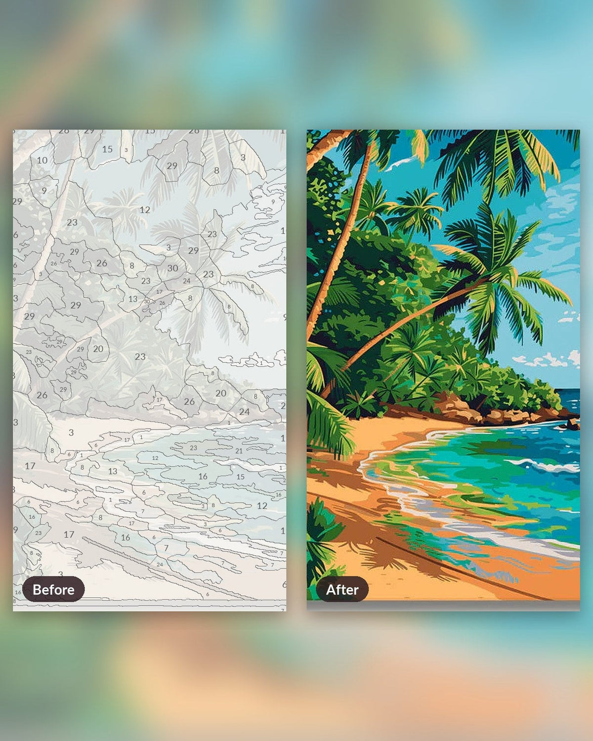 Paradise in the Sun | Paint by Numbers Kit