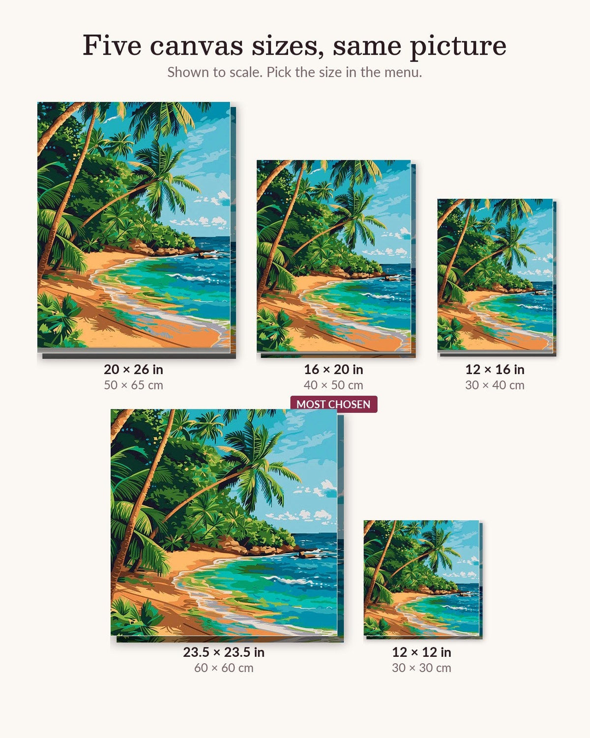 Paradise in the Sun | Paint by Numbers Kit