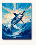 Swordfish Jump | Paint by Numbers Kit