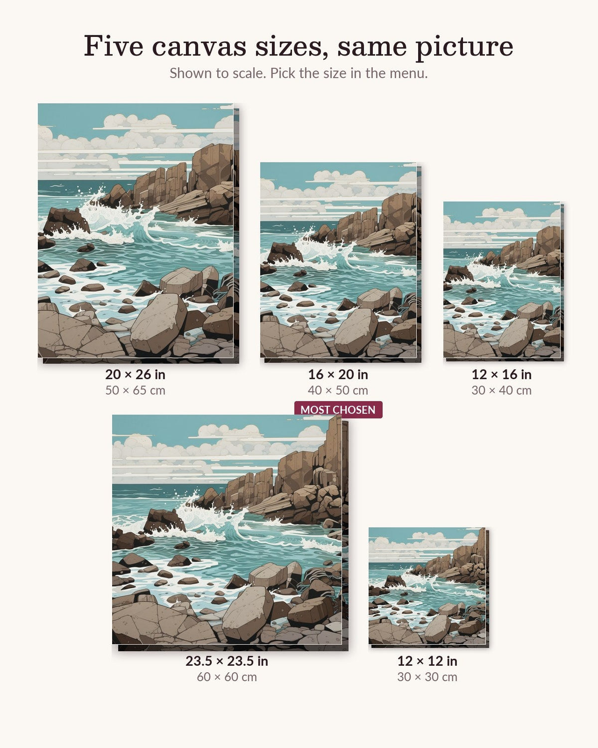 Symmetric Shores | Paint by Numbers Kit