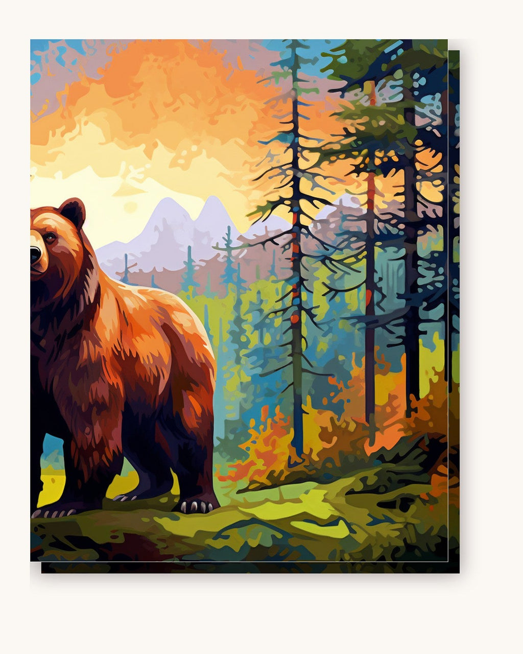 The Bear's Dilemma | Paint by Numbers Kit