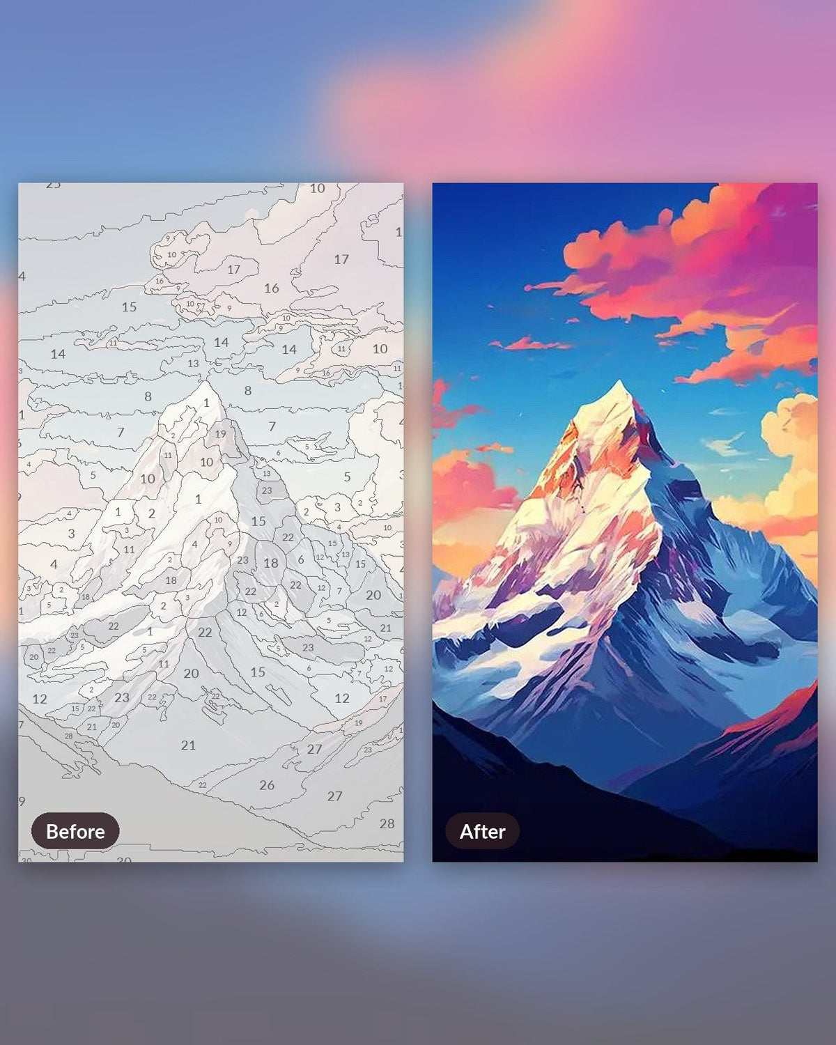 The Peak of Peaks | Paint by Numbers Kit for Adults