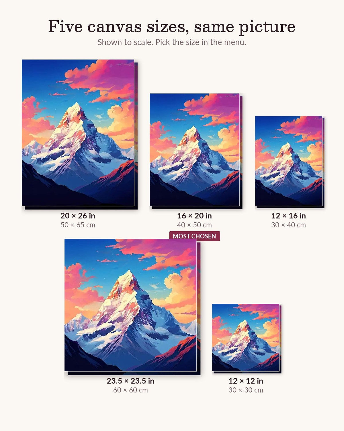 The Peak of Peaks | Paint by Numbers Kit for Adults