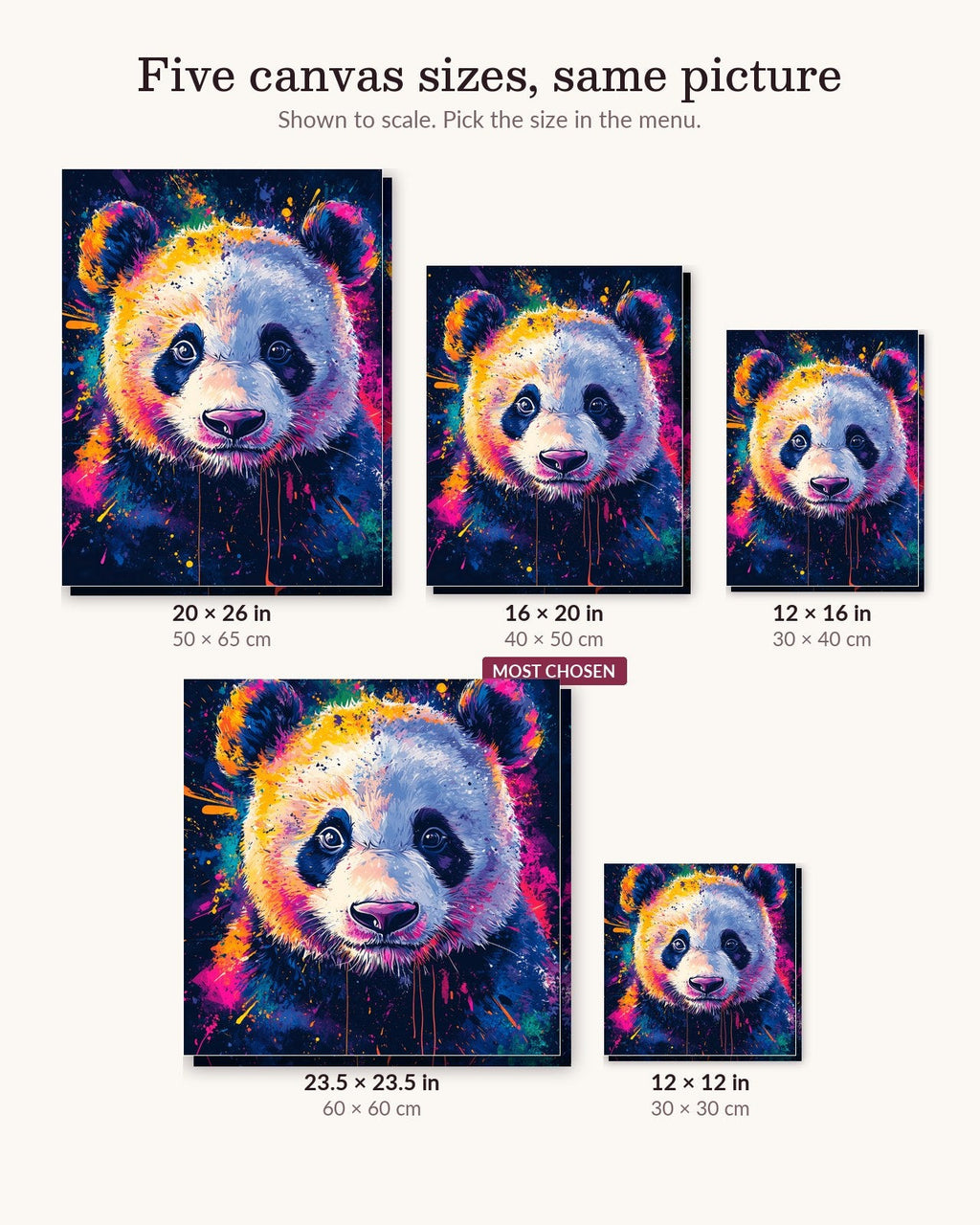 Tiny Panda | Paint by Numbers Kit