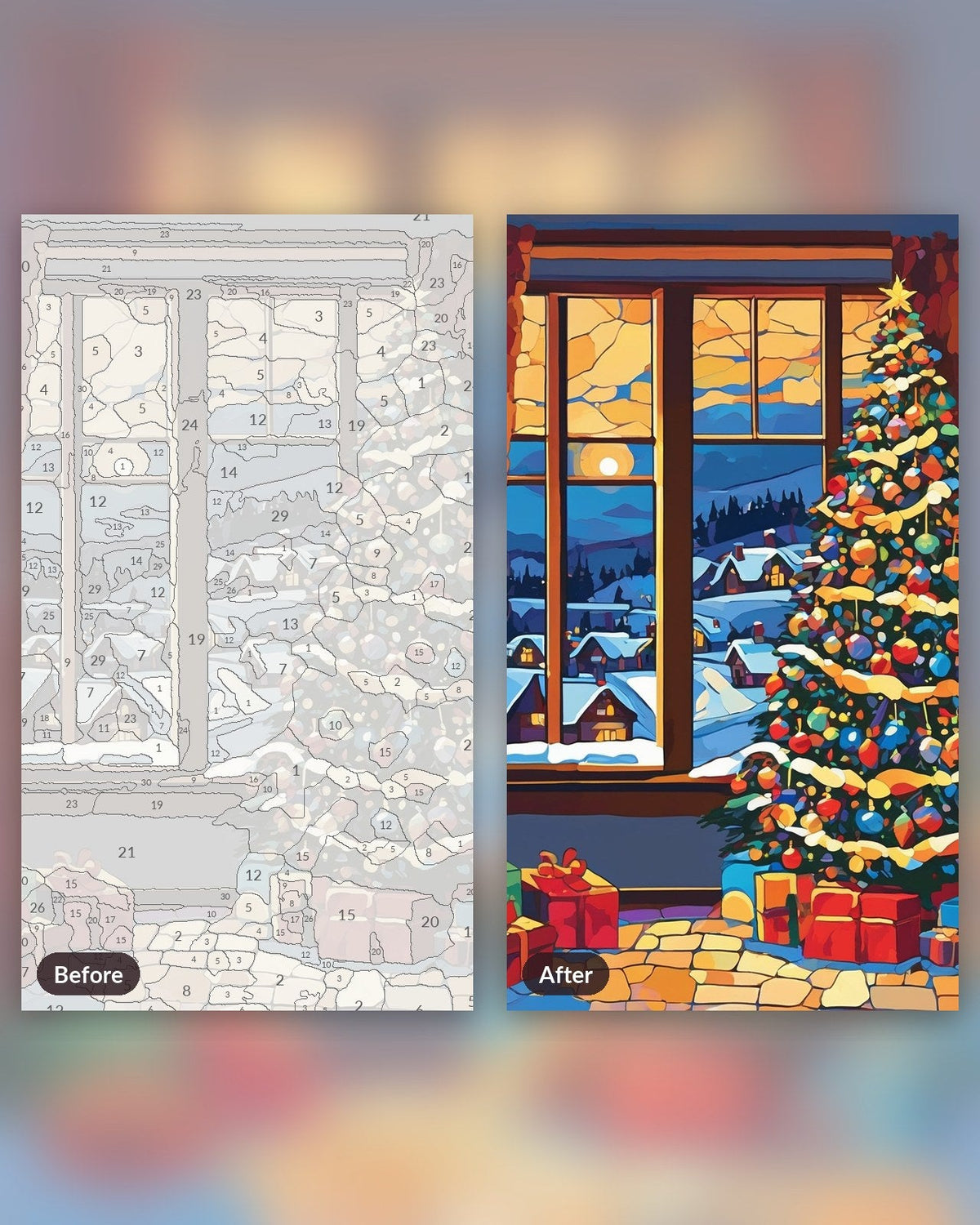 Tree by the Window | Paint by Numbers Kit