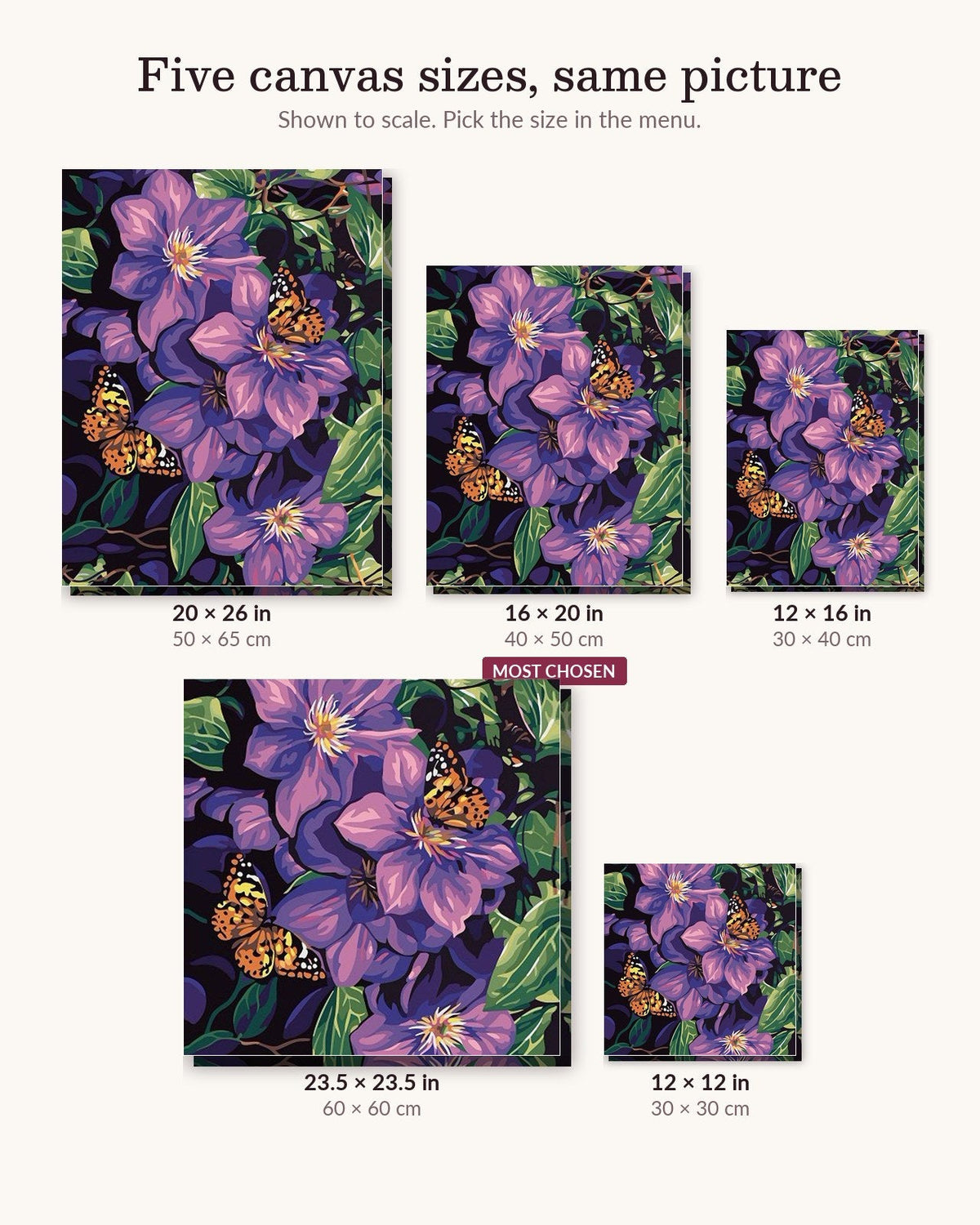 Lilac Flowers | Paint by Numbers Kit