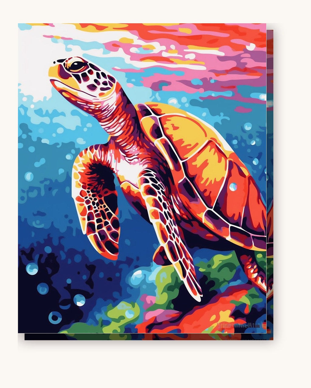 Vibrant Turtle | Paint by Numbers Kit