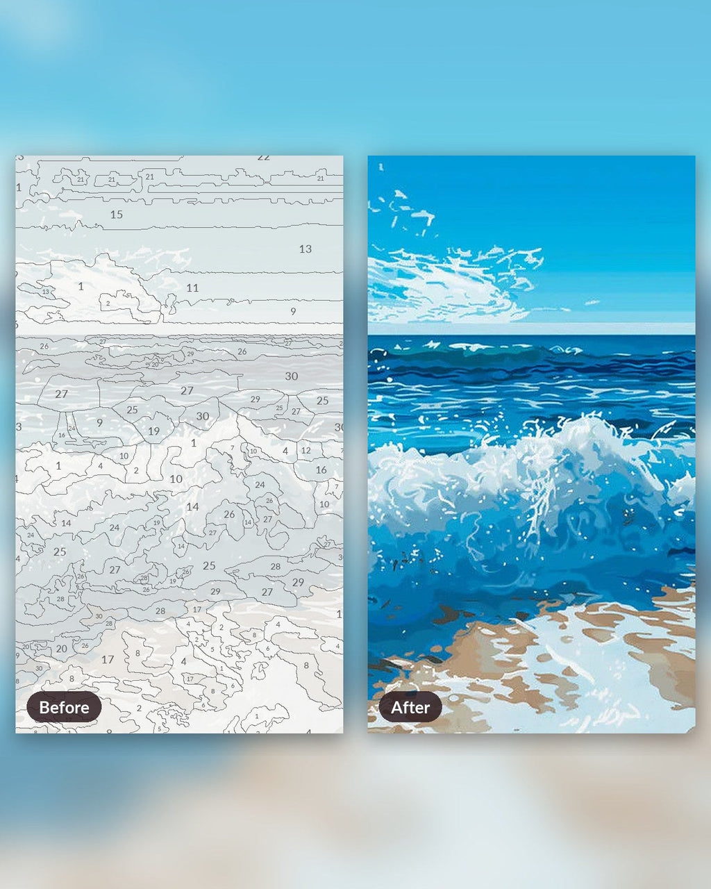 Beach Waves | Paint by Numbers Kit