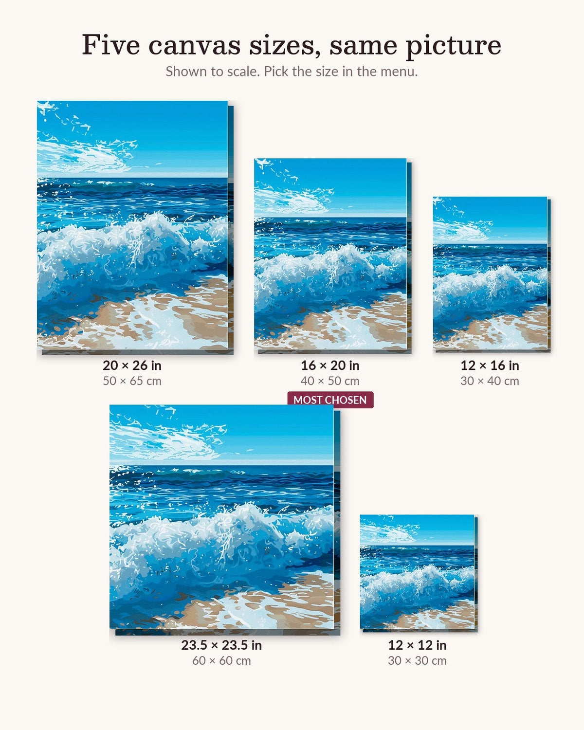 Beach Waves | Paint by Numbers Kit