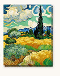 Wheat Field with Cypresses after Van Gogh | Paint by Numbers Kit