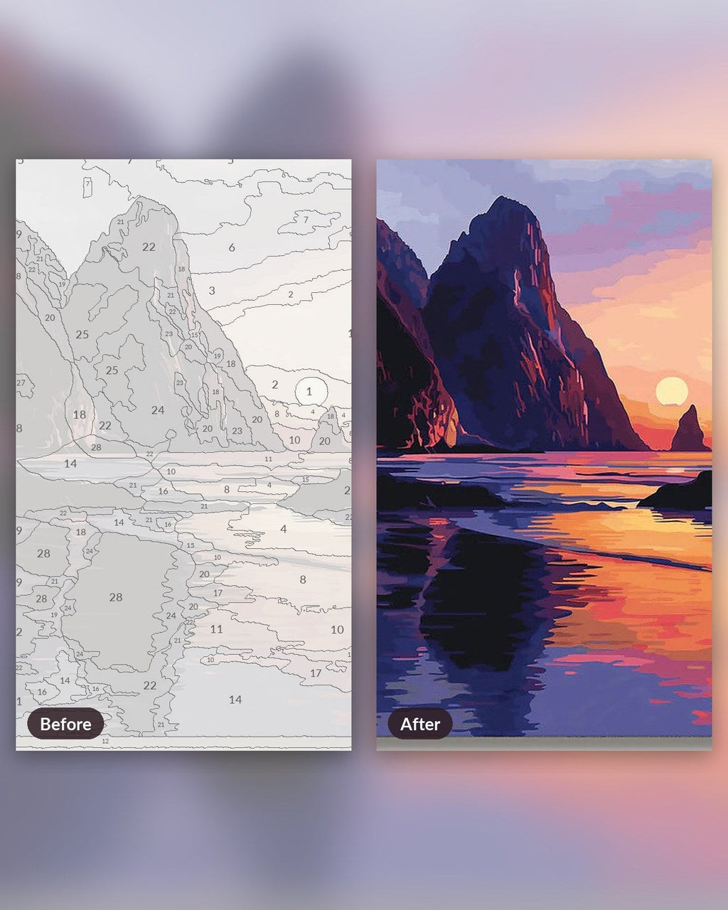 Coastal Embrace | Paint by Numbers Kit