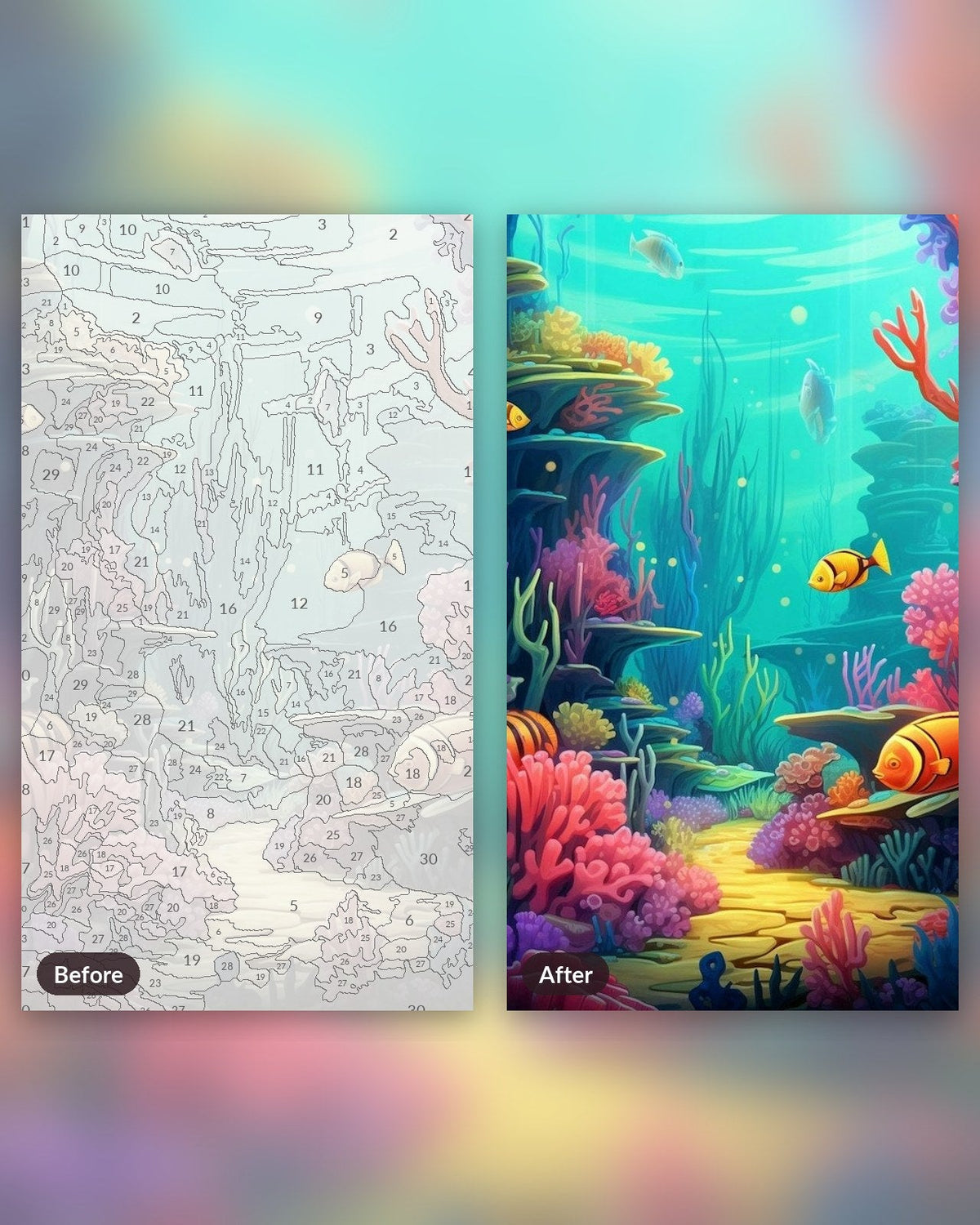 Whimsical Ocean World | Paint by Numbers Kit