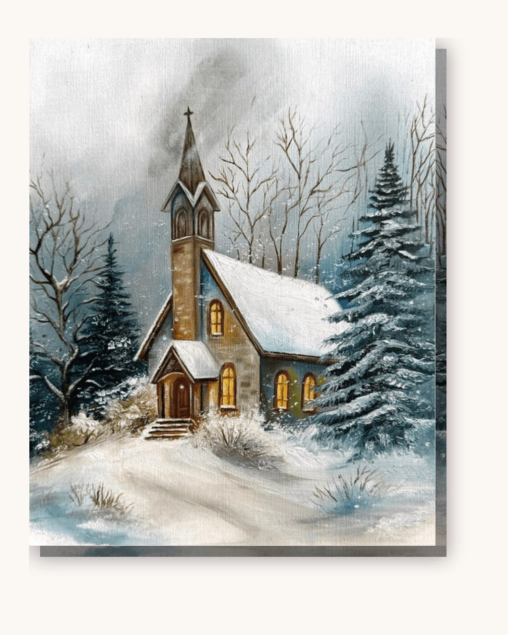 Winter Snow Landscape | Paint by Numbers Kit for Adults