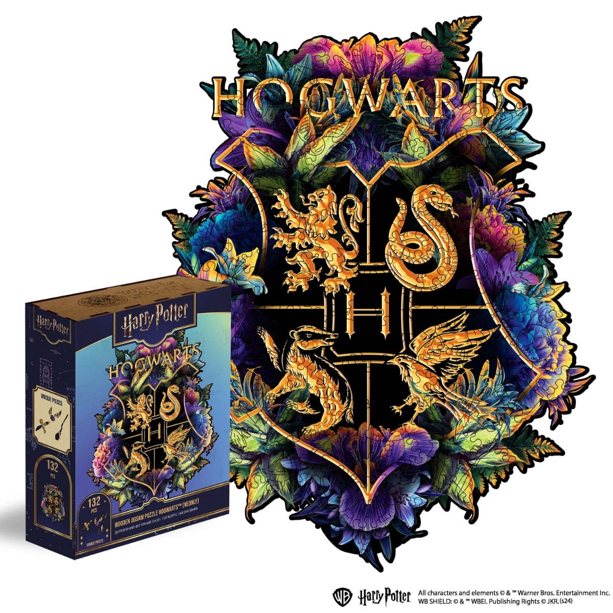 Wooden jigsaw classic puzzle Harry Potter Hogwarts™ (Neonly) (B2B)
