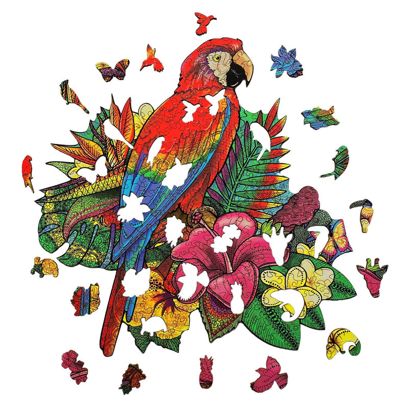 Wooden Jigsaw Puzzle Ara Parrot (B2B)