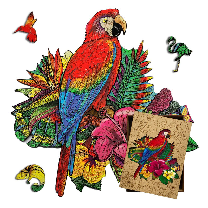 Wooden Jigsaw Puzzle Ara Parrot (B2B)