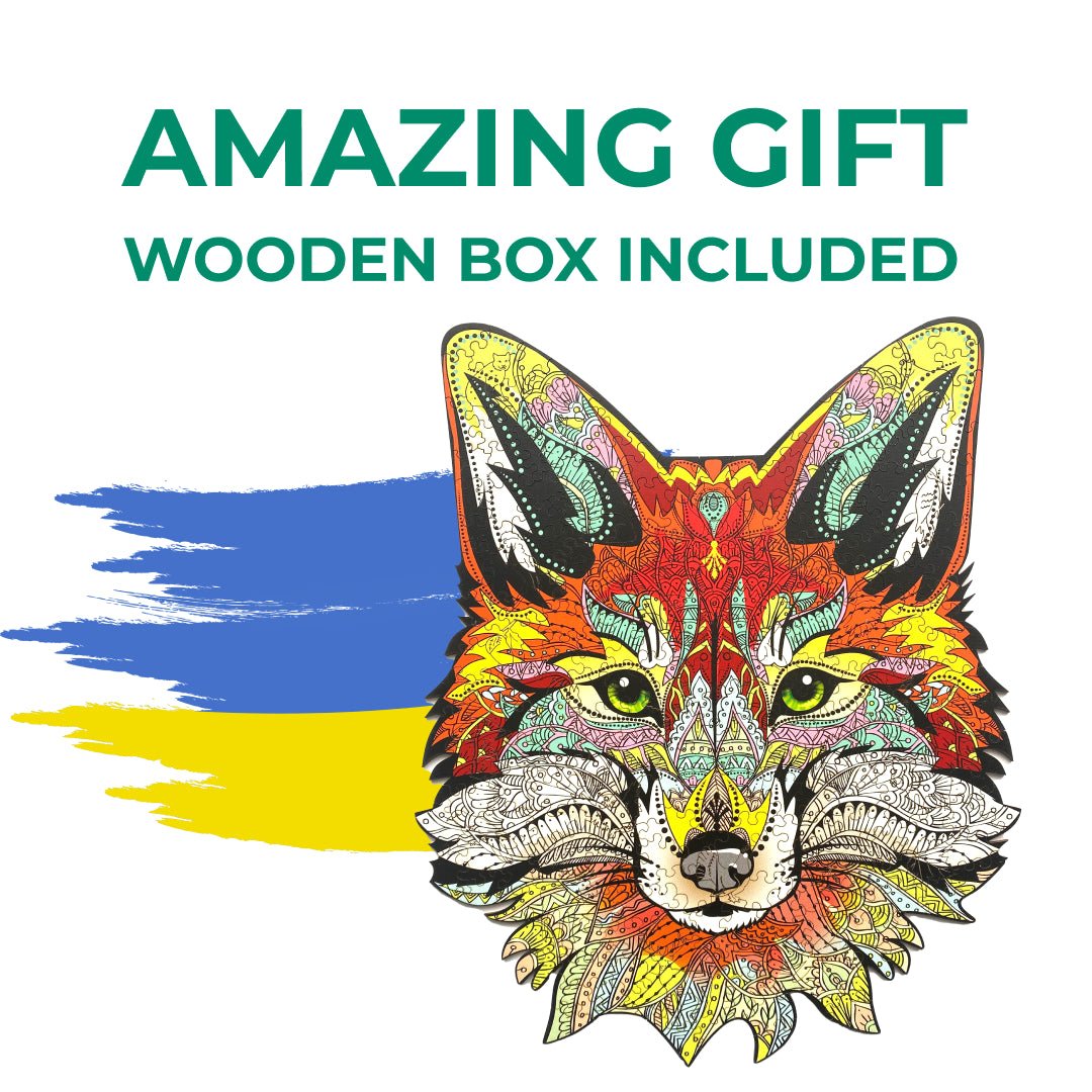 Wooden Jigsaw Puzzle Fox (B2B)