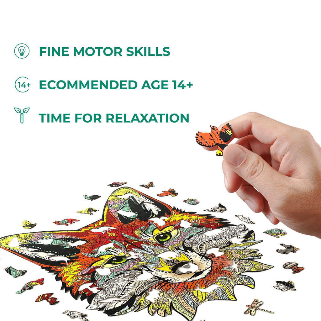 Wooden Jigsaw Puzzle Fox (B2B)