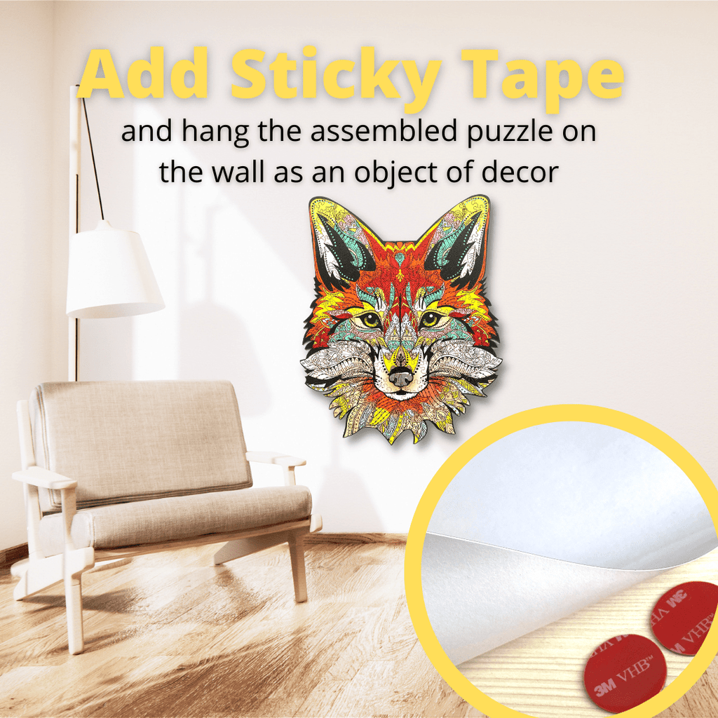 Wooden Jigsaw Puzzle Fox (B2B)