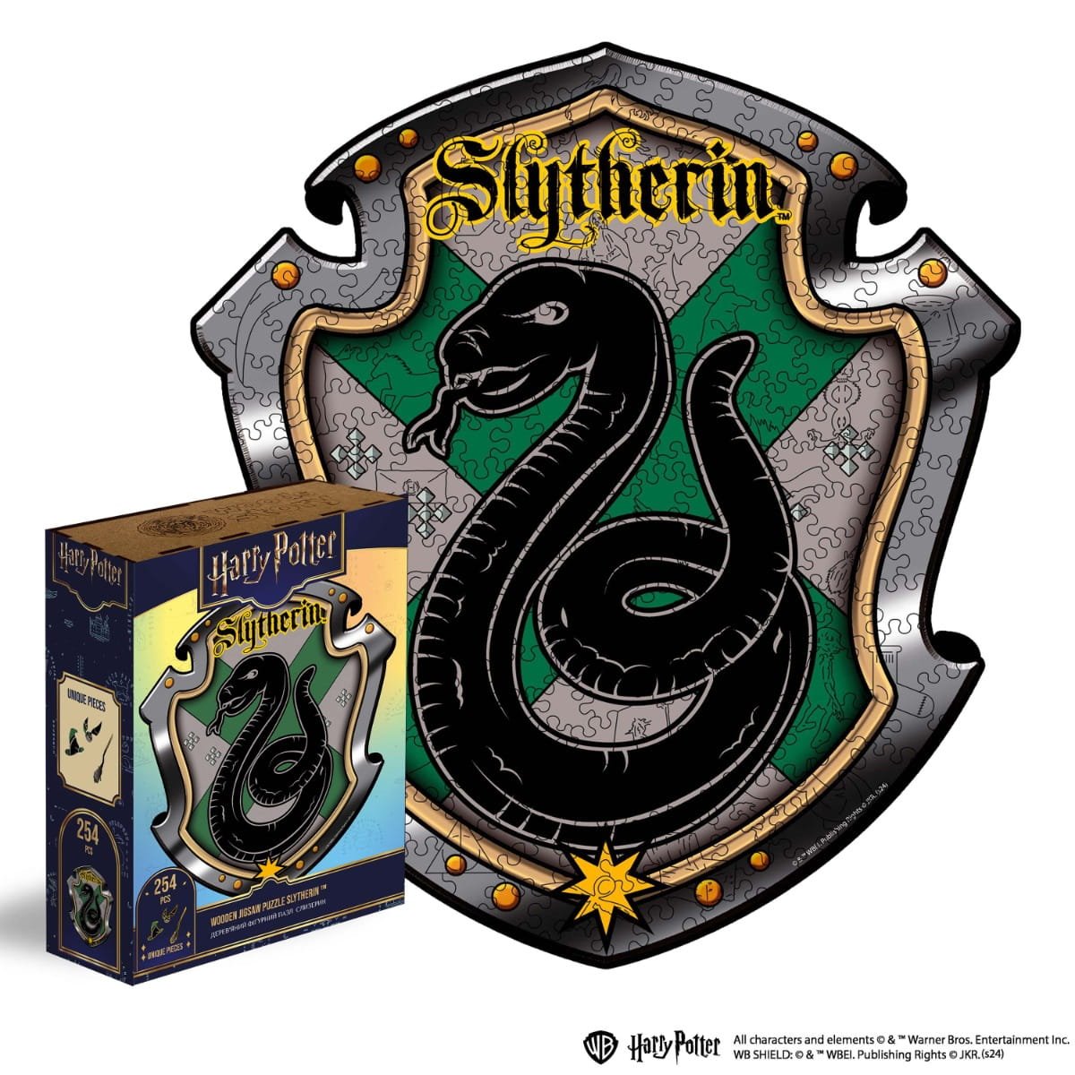 Wooden jigsaw puzzle Harry Potter Slytherin™ (B2B)