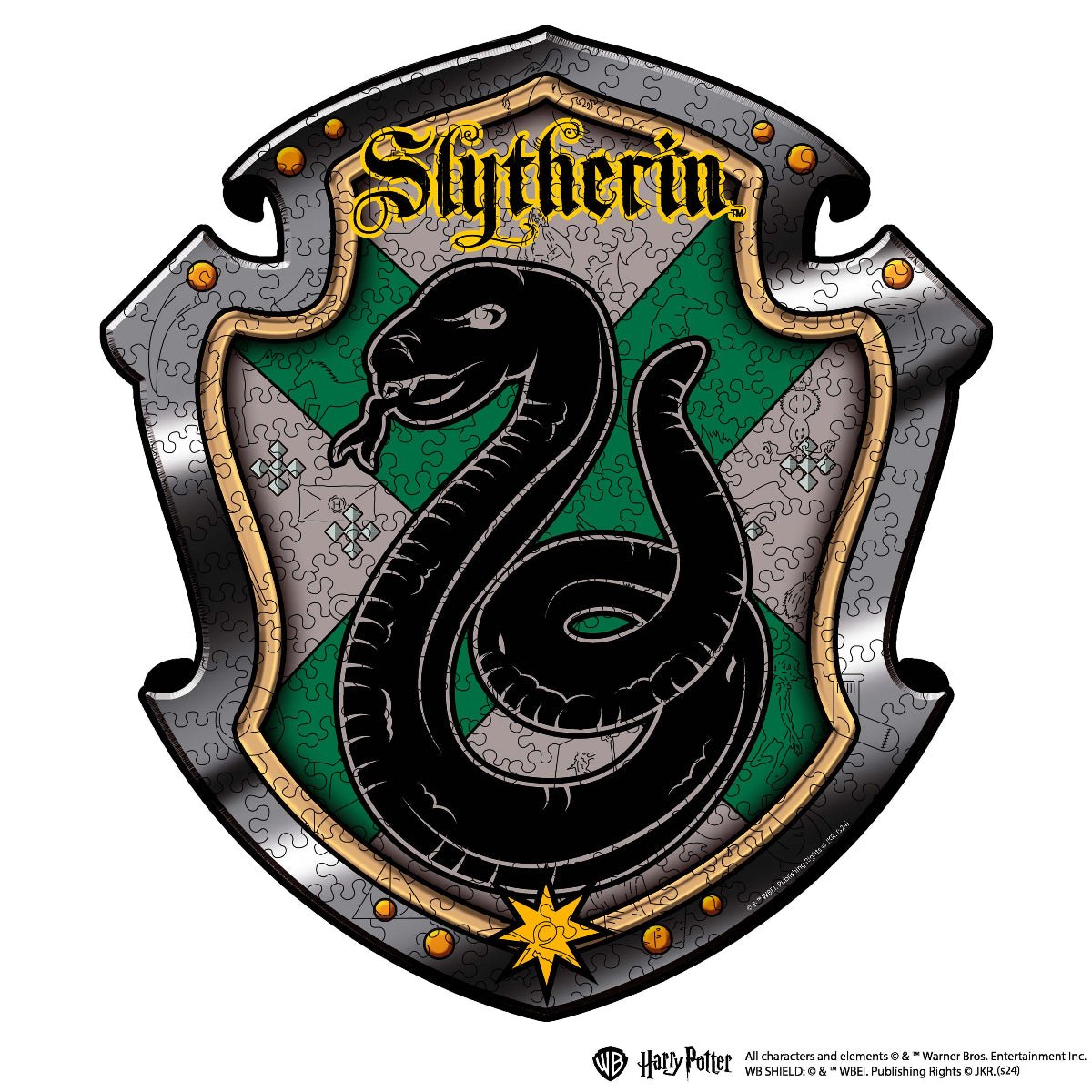 Wooden jigsaw puzzle Harry Potter Slytherin™ (B2B)