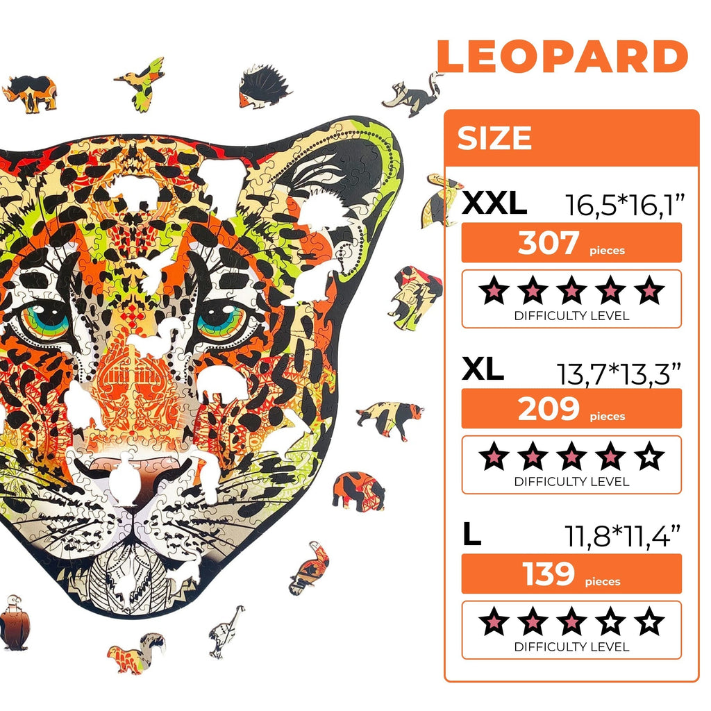 Wooden Jigsaw Puzzle Leopard (B2B)