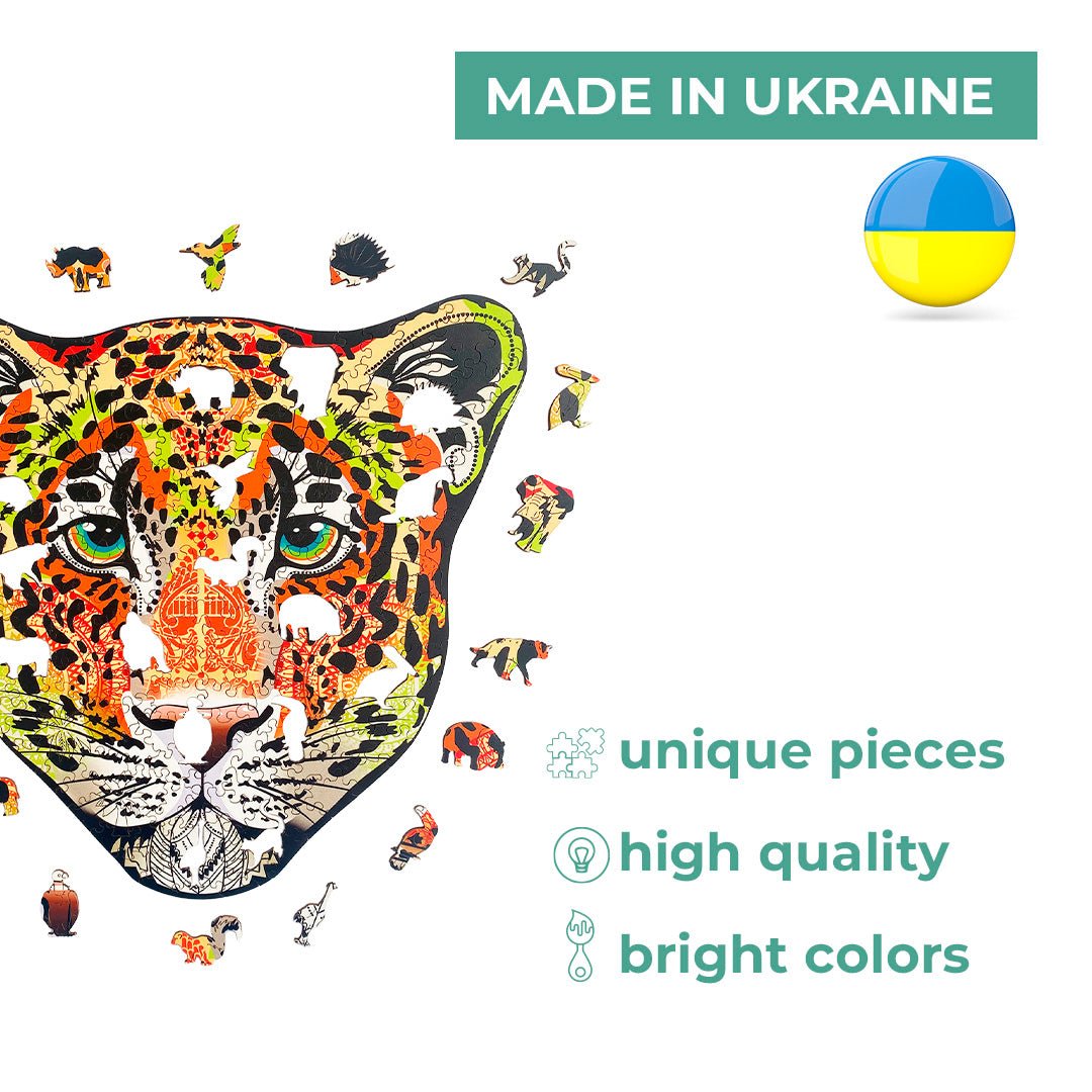 Wooden Jigsaw Puzzle Leopard (B2B)