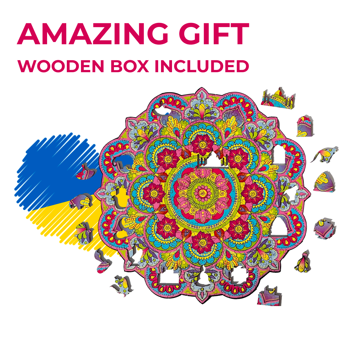 Wooden Jigsaw Puzzle Mandala (B2B)