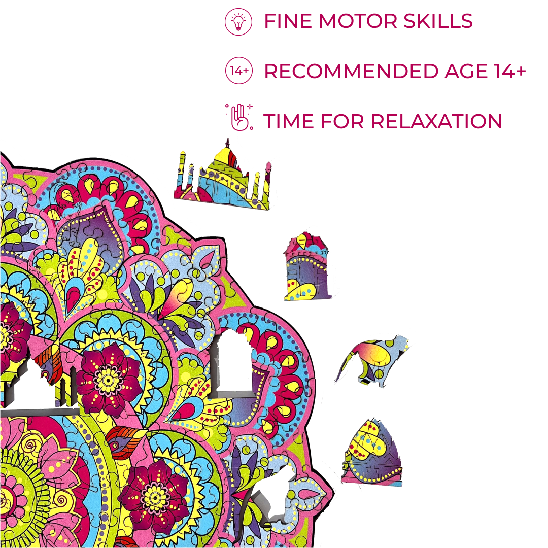 Wooden Jigsaw Puzzle Mandala (B2B)