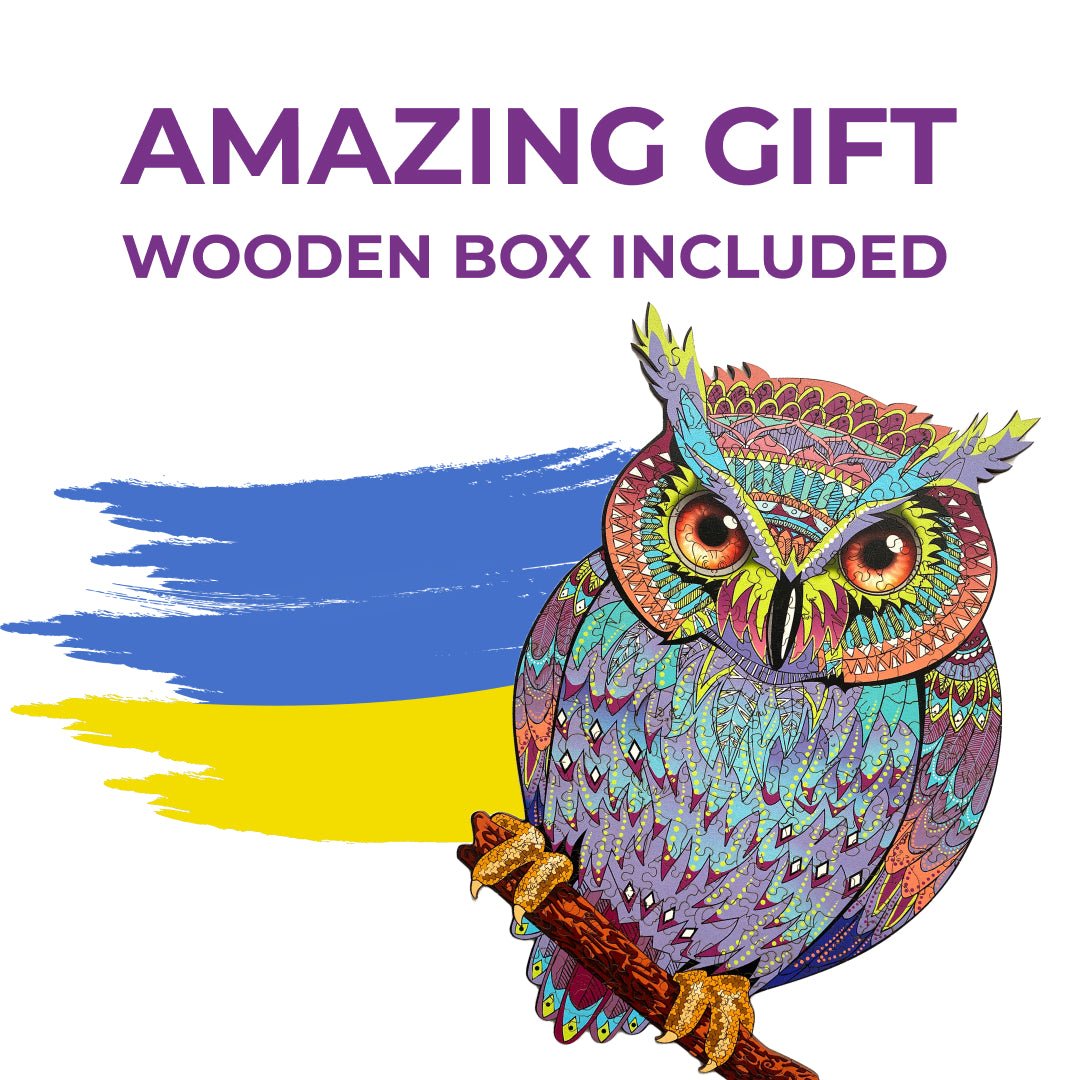 Wooden Jigsaw Puzzle Owl (B2B)