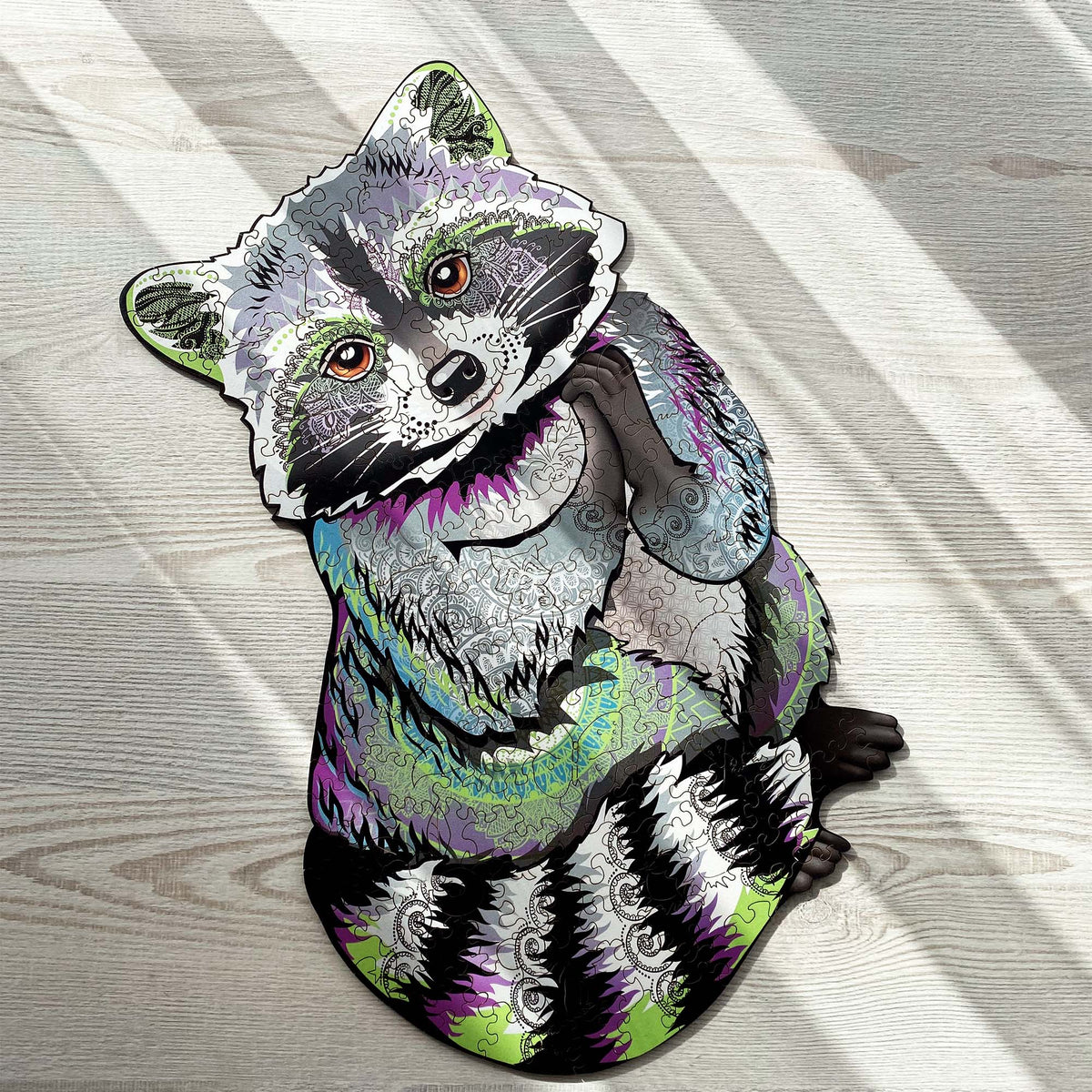 Wooden Jigsaw Puzzle Raccoon (B2B)