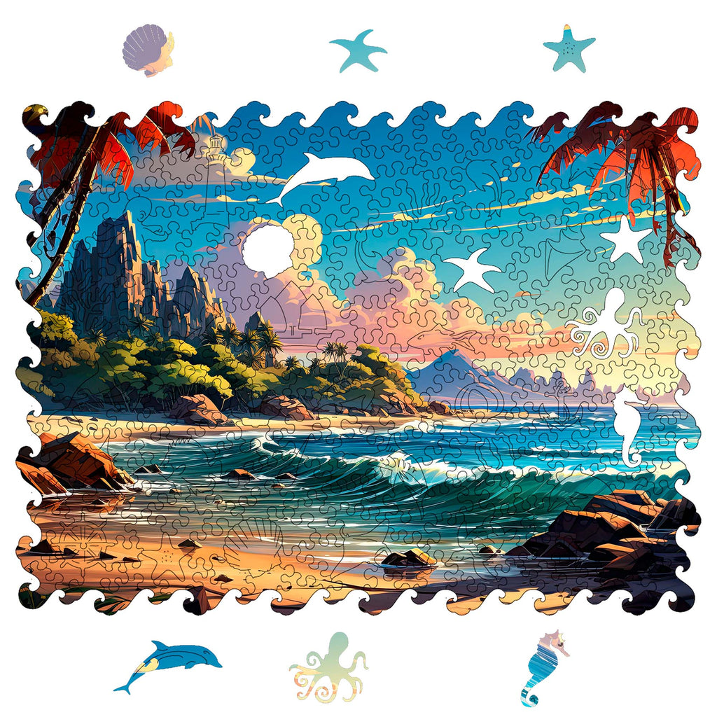 Wooden Jigsaw Puzzle Sea landscape (B2B)