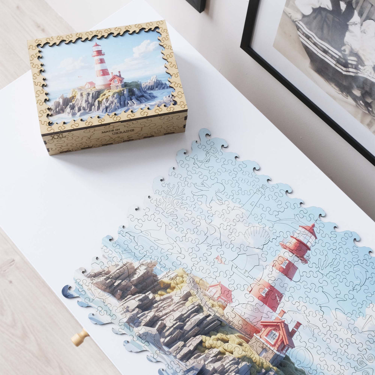 Wooden Jigsaw Puzzle Sea Lighthouse (B2B)