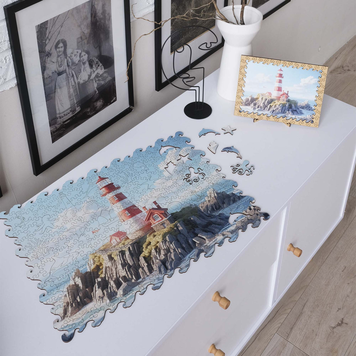 Wooden Jigsaw Puzzle Sea Lighthouse (B2B)