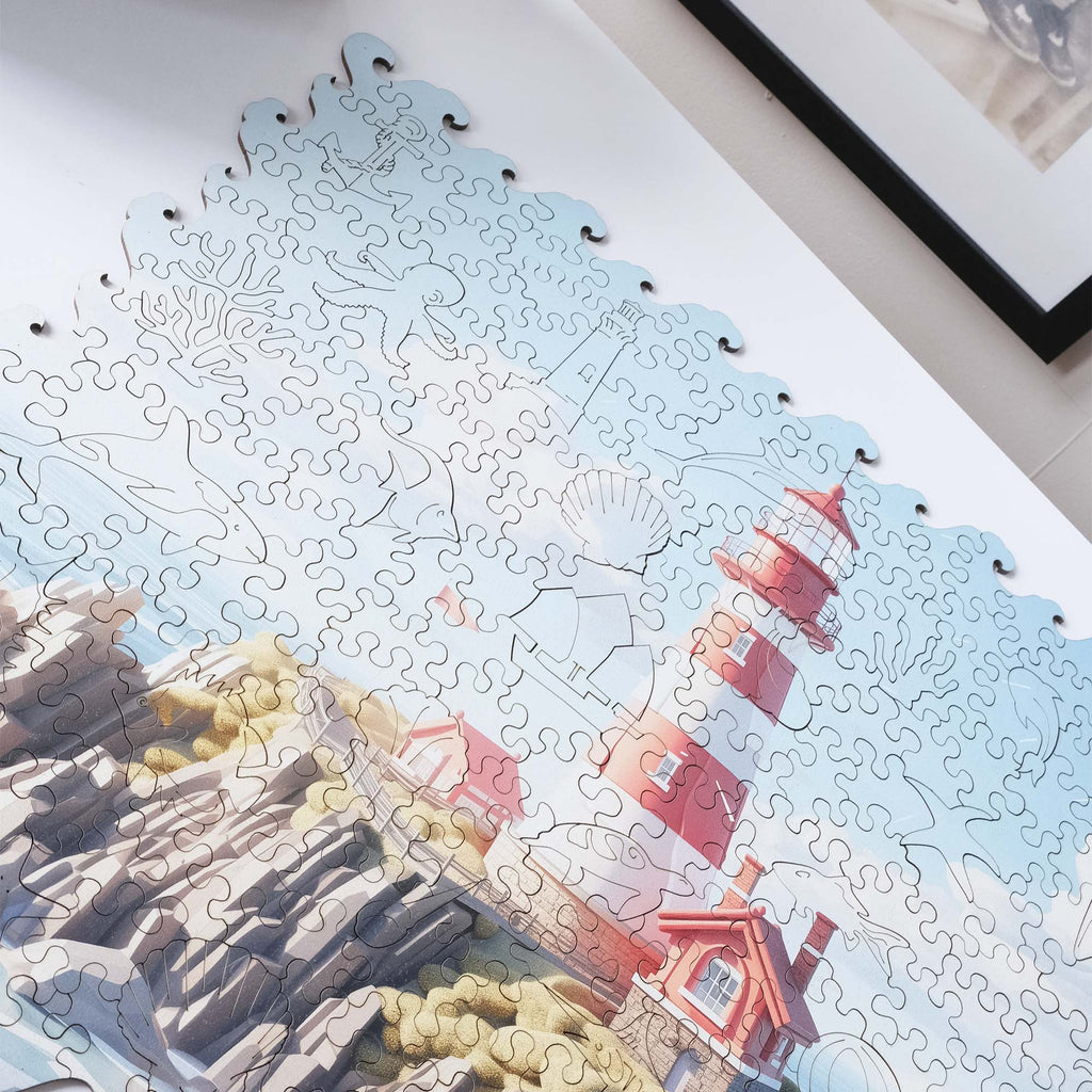 Wooden Jigsaw Puzzle Sea Lighthouse (B2B)