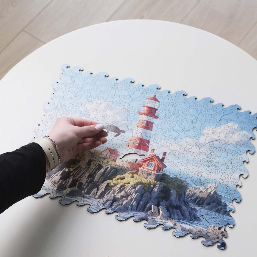 Wooden Jigsaw Puzzle Sea Lighthouse (B2B)