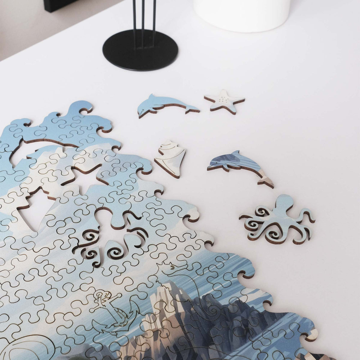 Wooden Jigsaw Puzzle Sea Lighthouse (B2B)