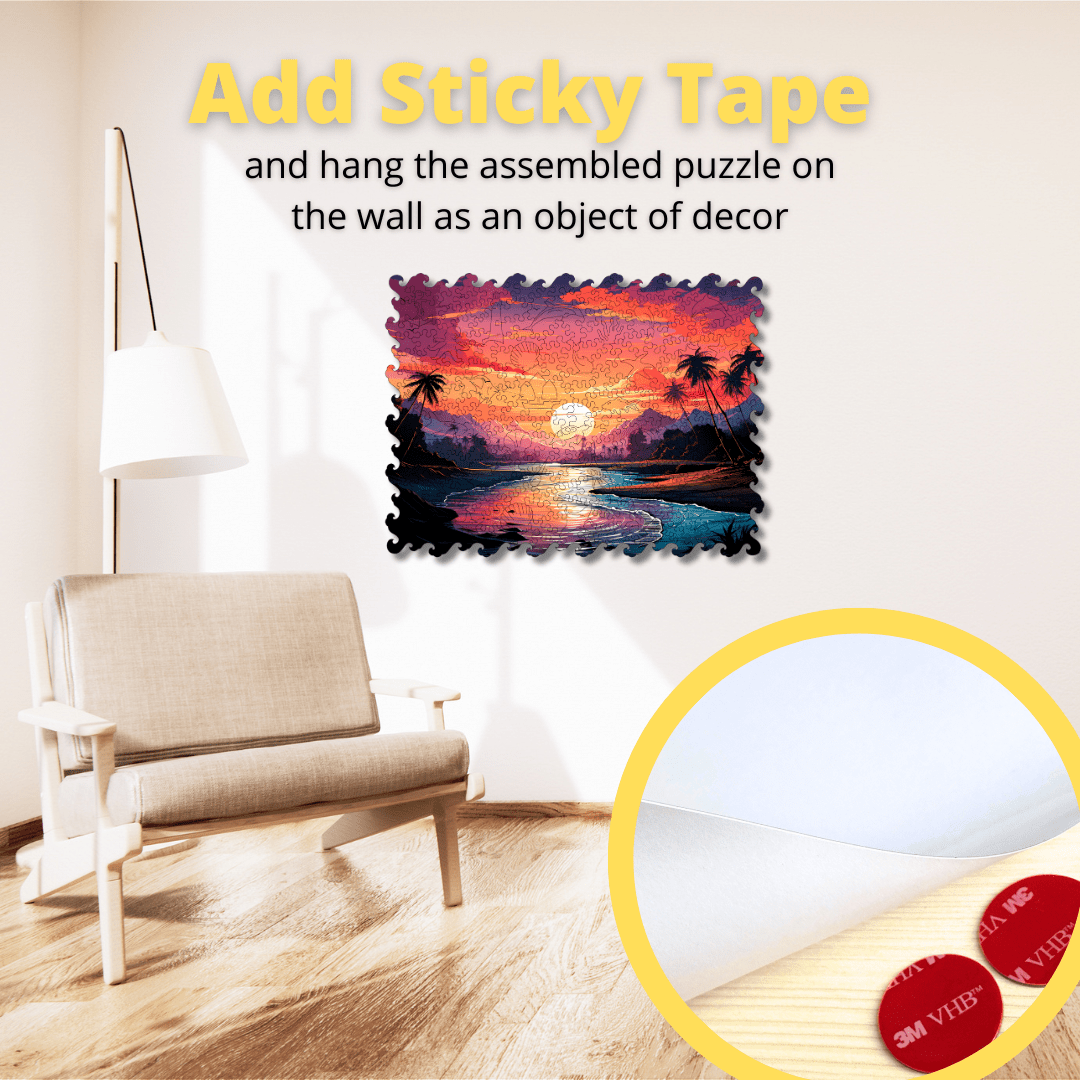 Wooden Jigsaw Puzzle Sea sunset (B2B)