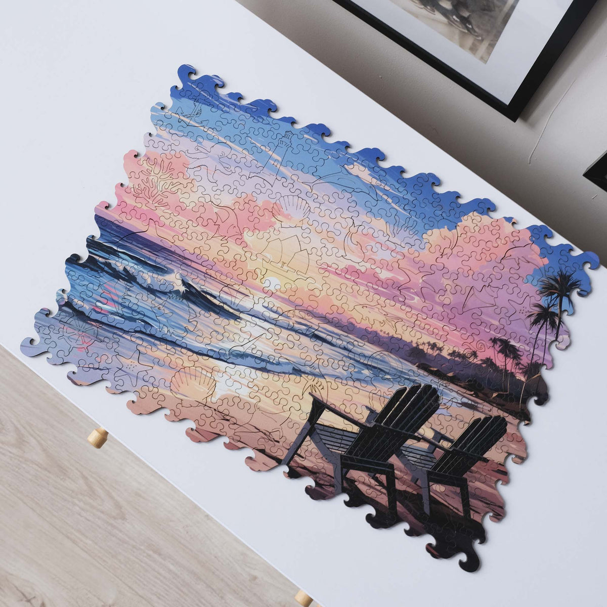 Wooden Jigsaw Puzzle Summer beach (B2B)