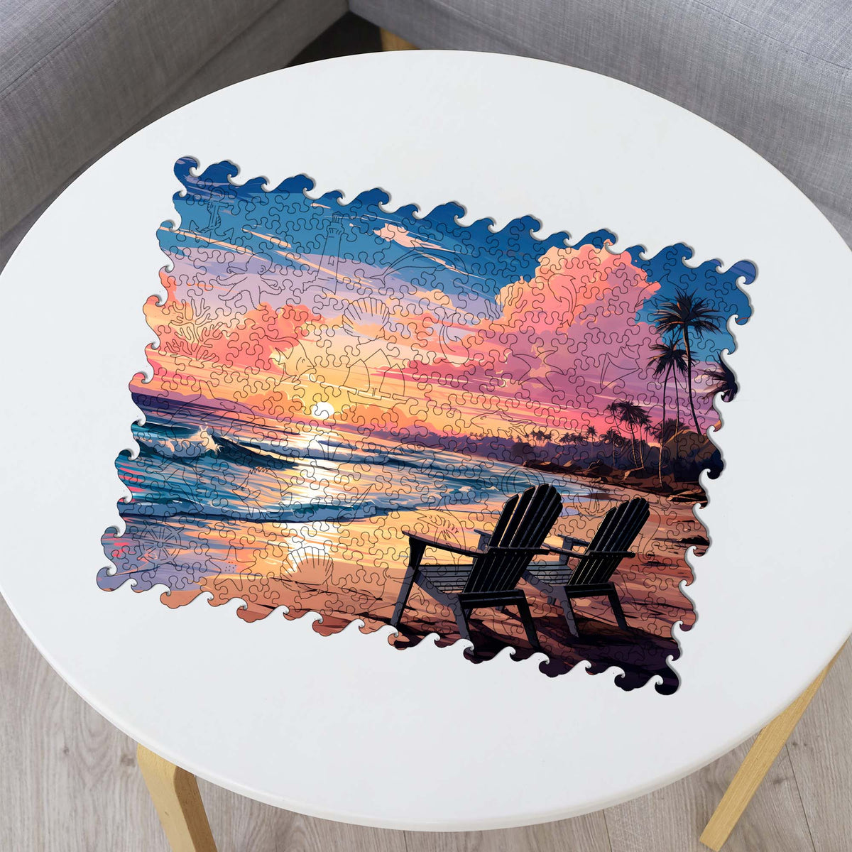Wooden Jigsaw Puzzle Summer beach (B2B)